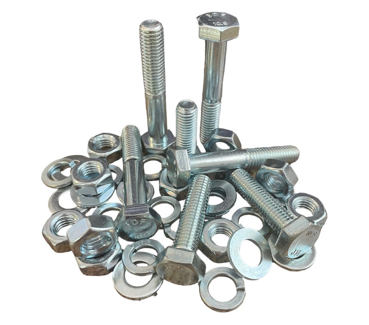 2,540 pcs Metric Class 10.9 Nut Bolt & Washer Assortment Kit