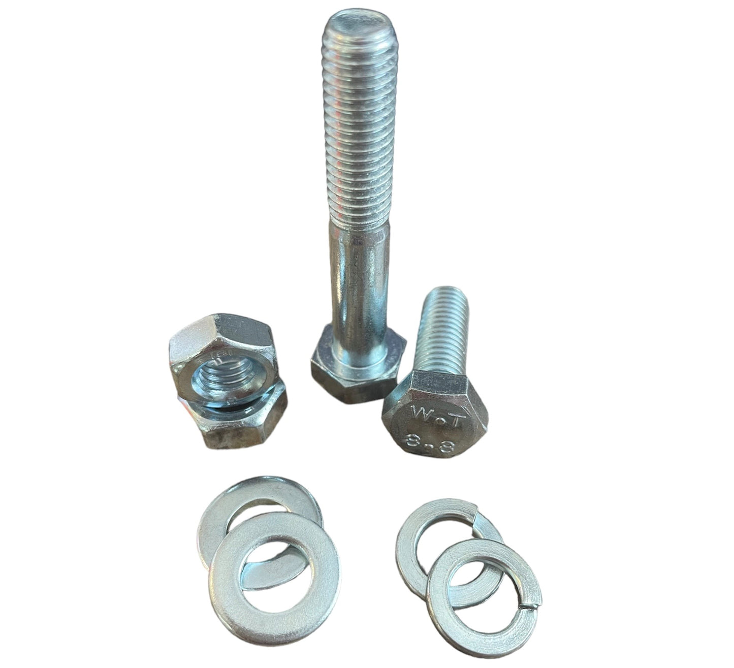 2,540 pcs Metric Class 8.8 Nut Bolt & Washer Assortment Kit with Metal Bin