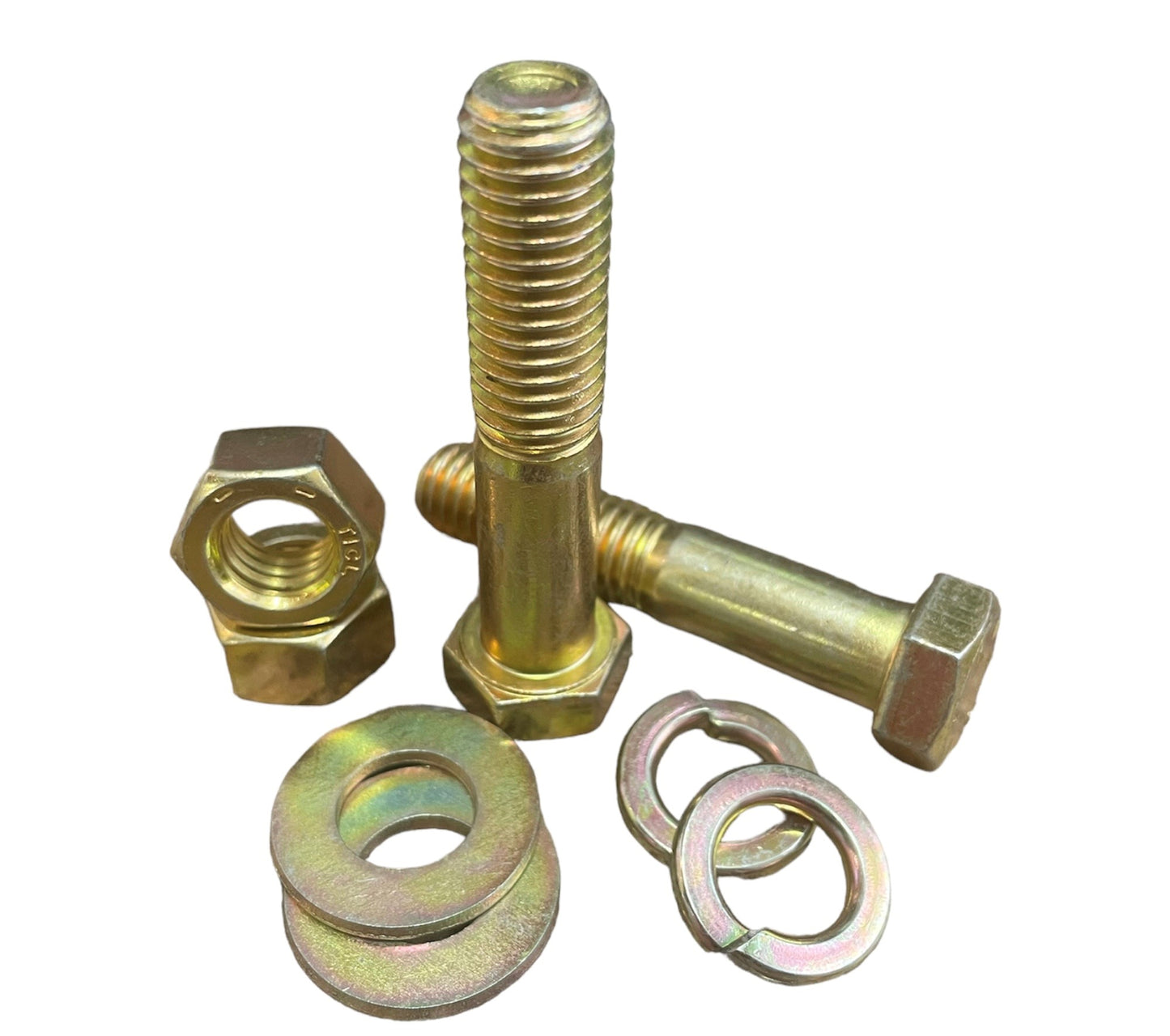 2,510 pcs Grade 8 Coarse Thread Nut Bolt & Washer Assortment Kit with Metal Bin