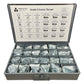 1,250 pcs Grade 5 Coarse Thread Nut Bolt & Washer Assortment Kit with Metal Drawer